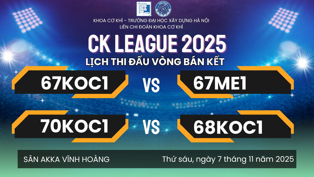 Vòng bán kết - CK LEAGUE 2025