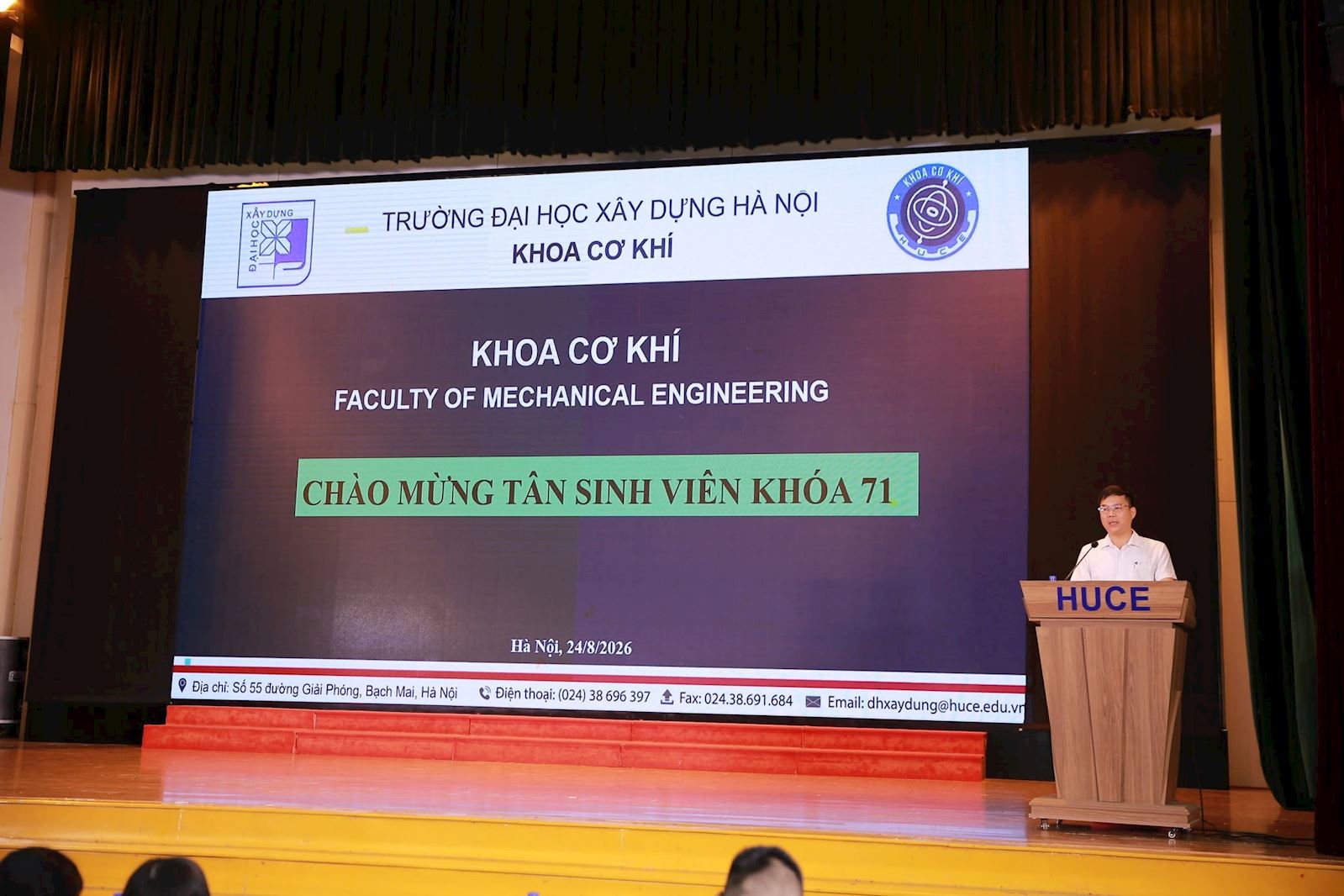 CHÀO TÂN SINH VIÊN K71 KHOA CƠ KHÍ NĂM HỌC 2026–2027 